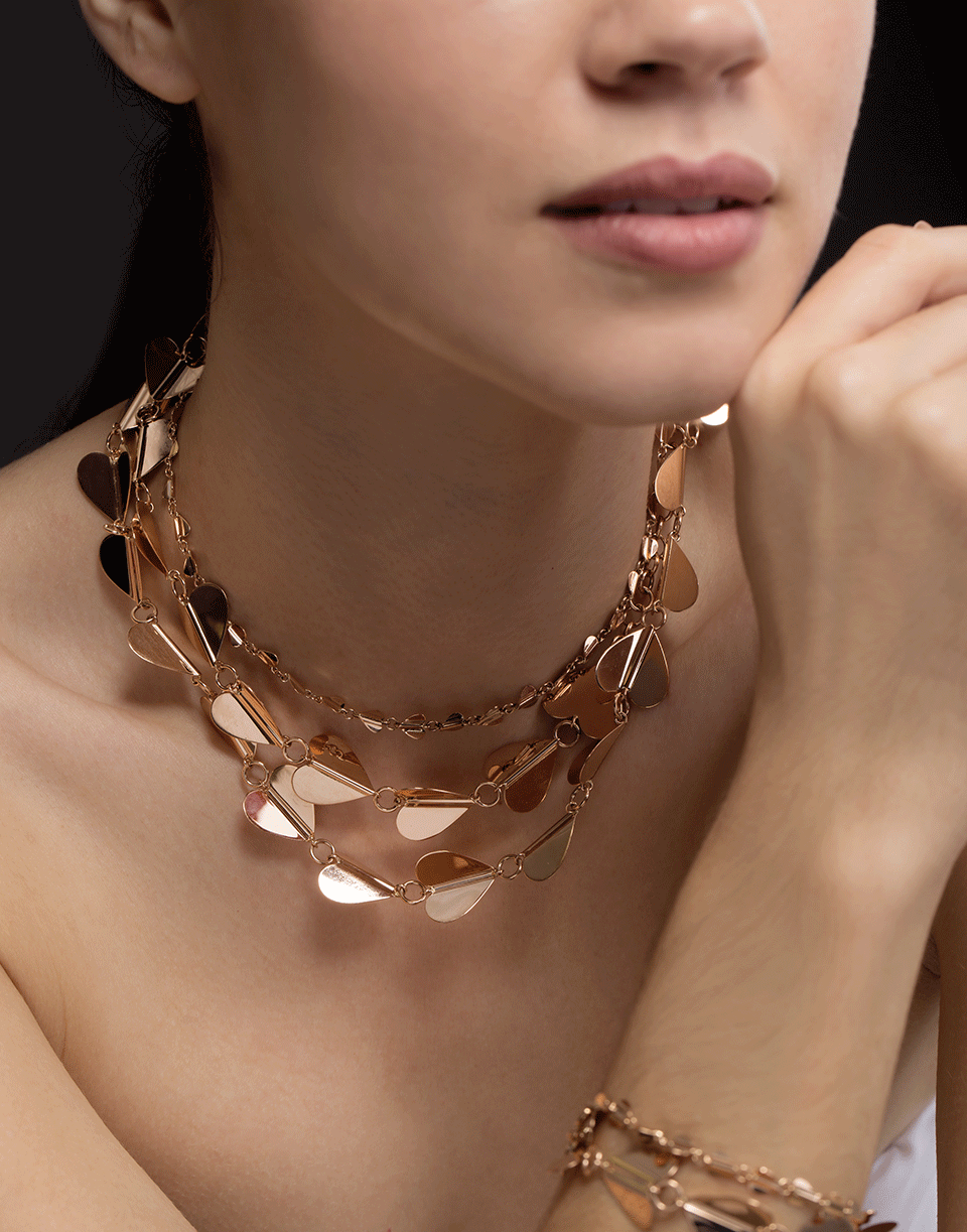 CADAR-Wings of Love Short Necklace-ROSE GOLD