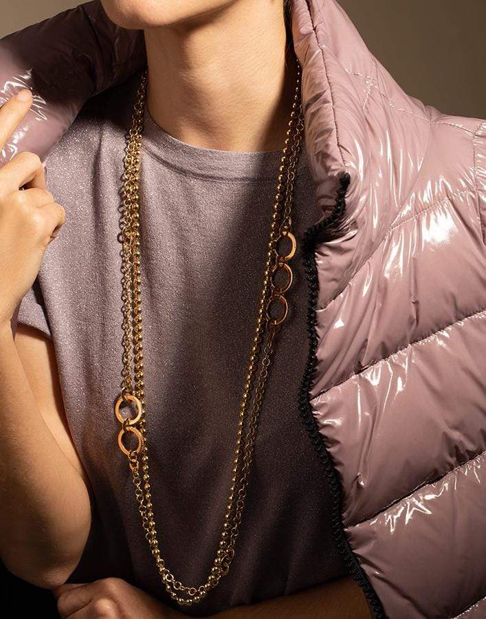 CADAR-Diamond Solo Link Necklace-YELLOW GOLD