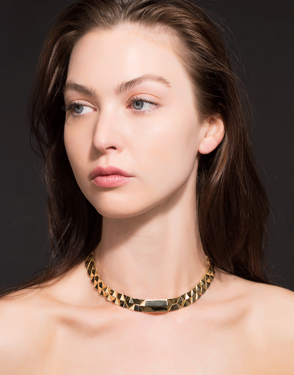 CADAR-Python Mini Choker Necklace-YELLOW GOLD