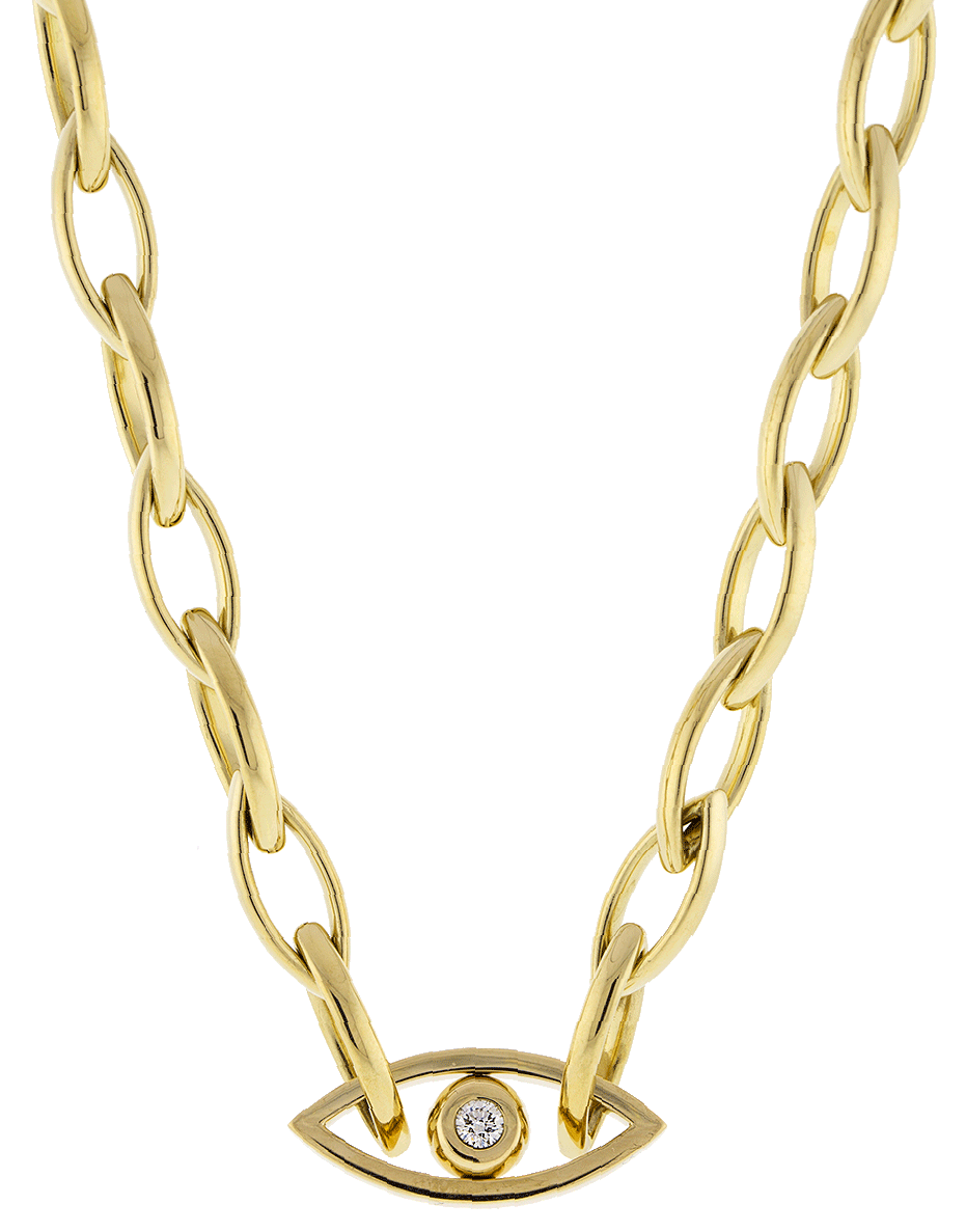 CADAR-Reflection Link Necklace-YELLOW GOLD