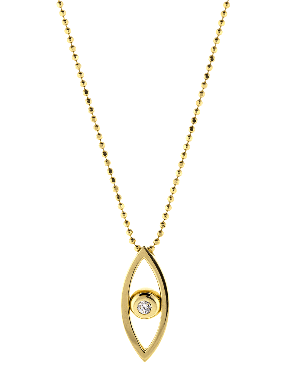 CADAR-Small Reflection Pendant Necklace-YELLOW GOLD