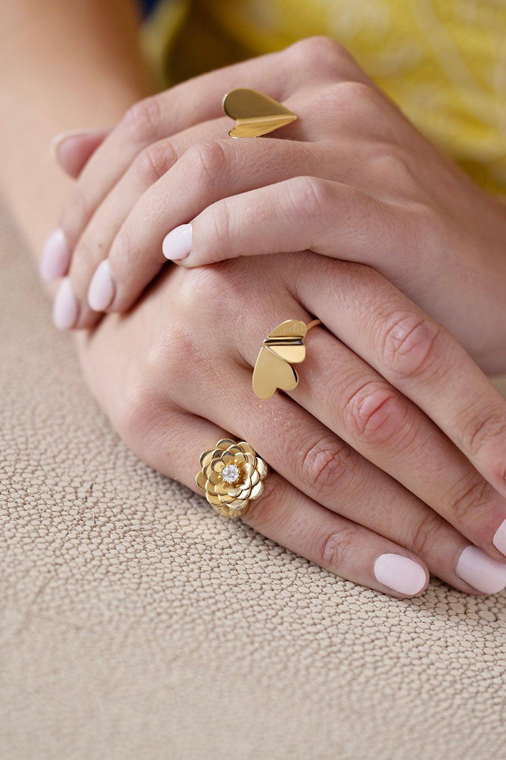 CADAR-Bloom Trio Pinky Ring-
