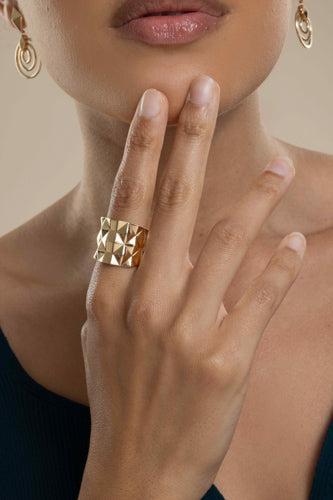 Wide Python Ring-YELLOW GOLD-7.5-JEWELRYFINE JEWELRING-CADAR