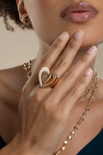 Endless Cocktail Ring-YELLOW GOLD-8-JEWELRYFINE JEWELRING-CADAR