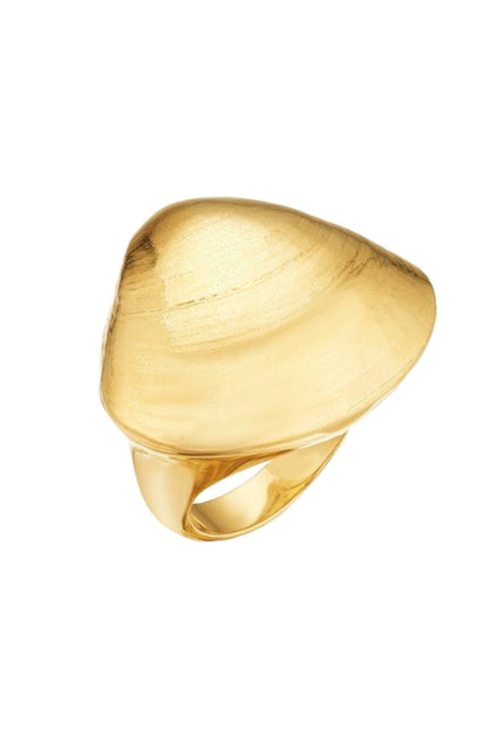 CADAR-Shell Cocktail Ring-YELLOW GOLD