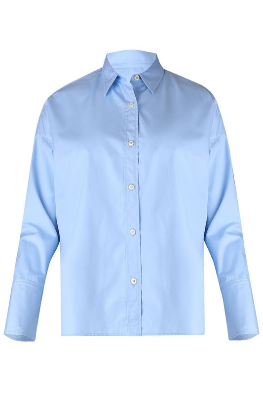 Sirene Shirt - Pale Blue-BLUE-38-CLOTHINGTOPBLOUSE-CALLAS MILANO
