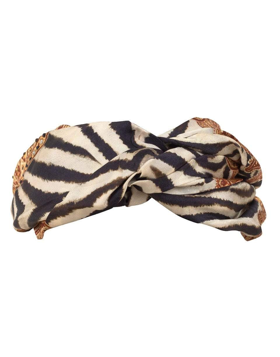 CAMILLA-Wild Fire Woven Twist Headband-WILDFIRE