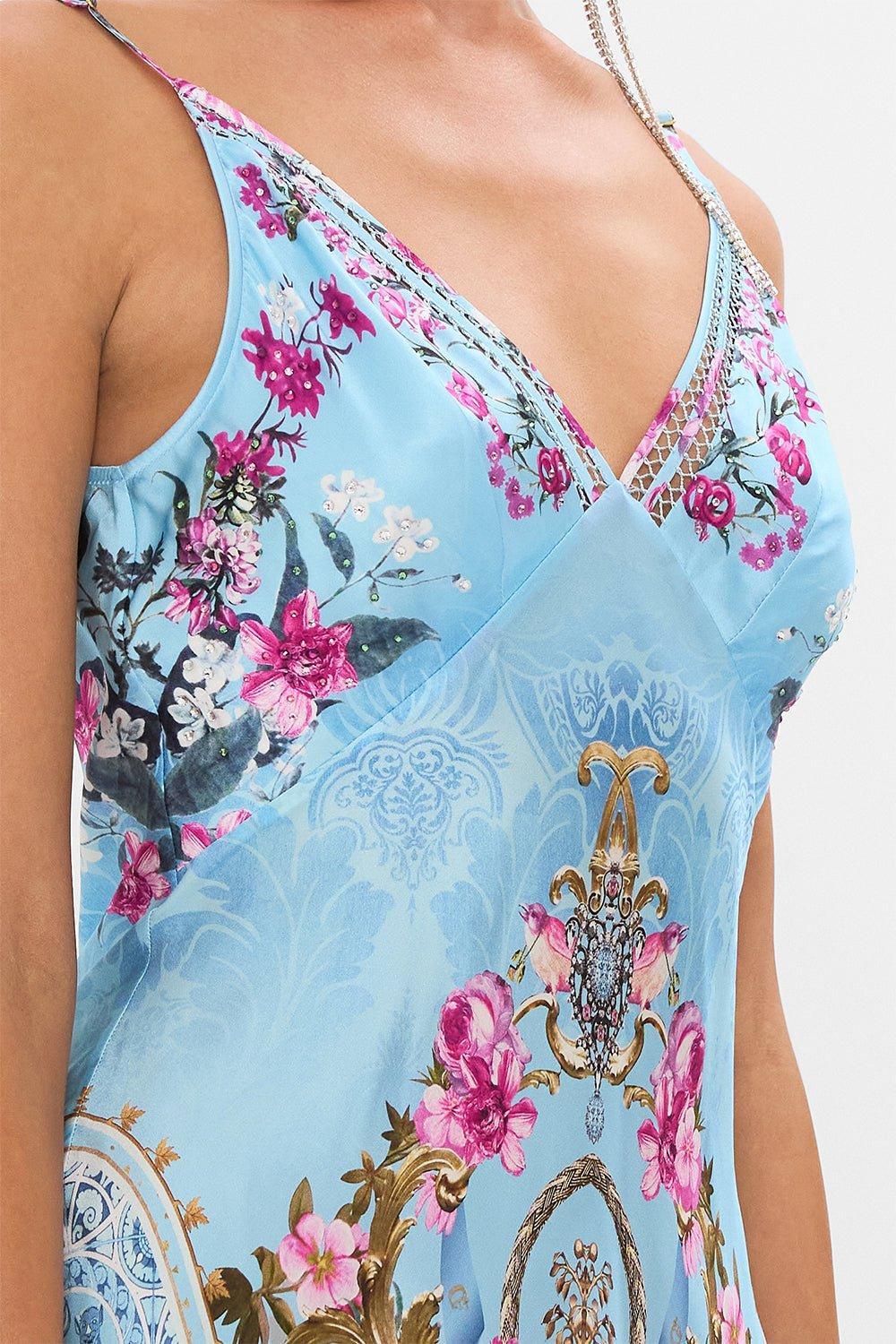 CAMILLA-Long Bias Slip Dress-