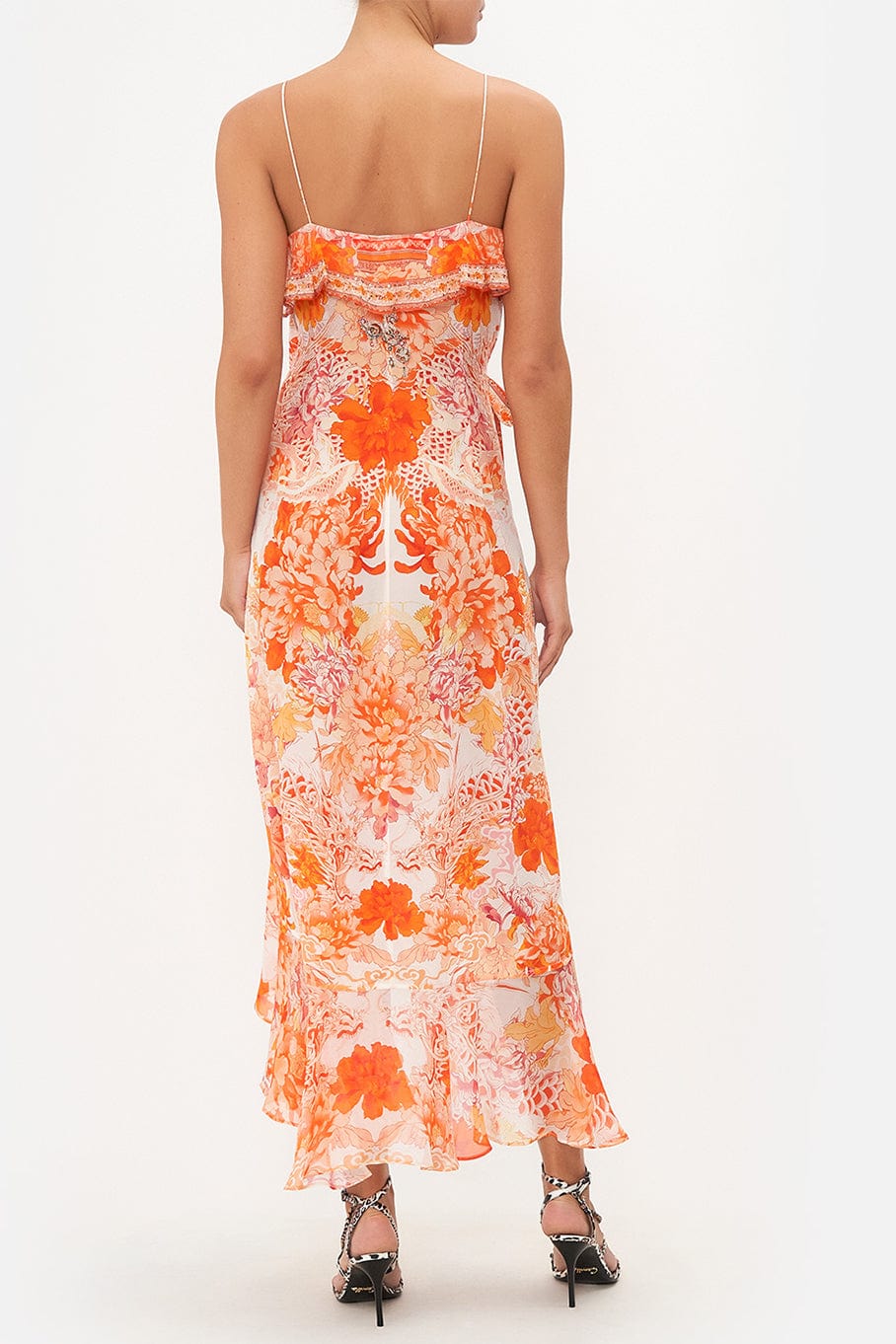 CAMILLA-Frill Wrap Dress-