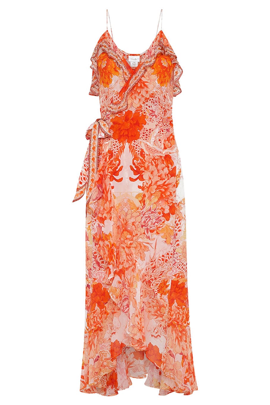 CAMILLA-Frill Wrap Dress-
