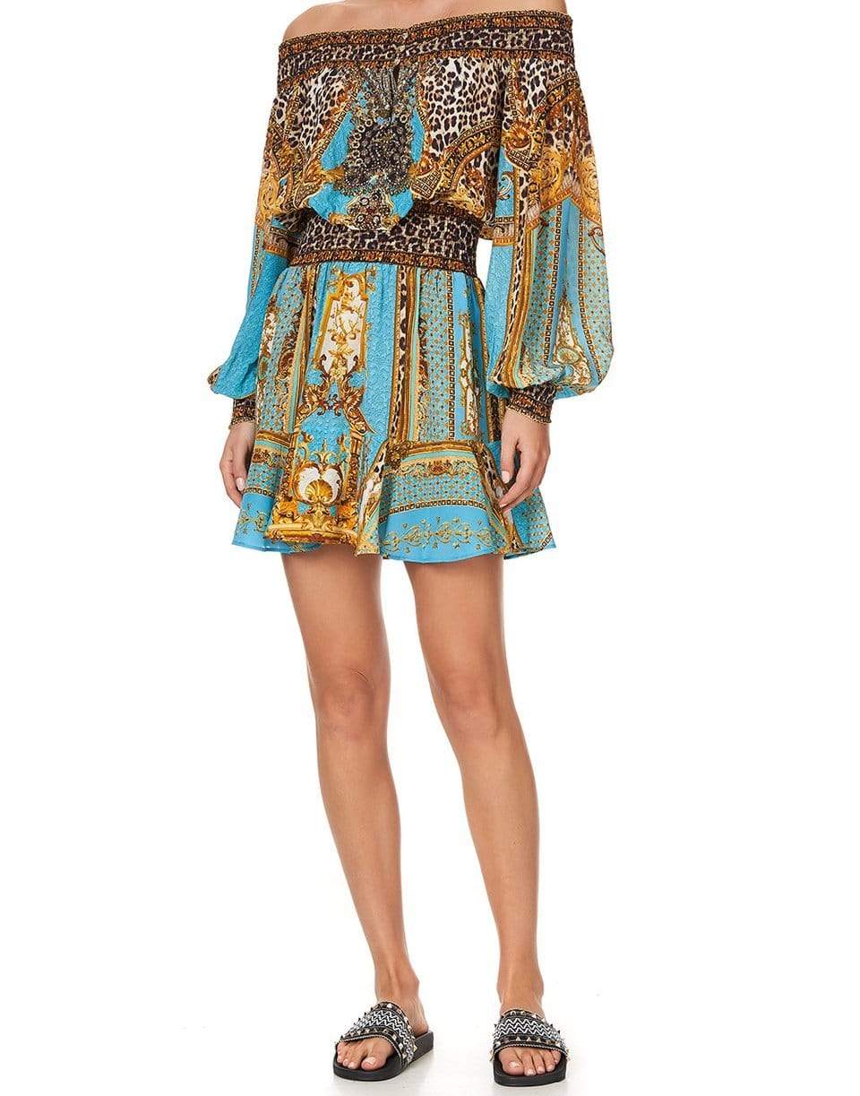 CAMILLA-Off Shoulder Short Dress-