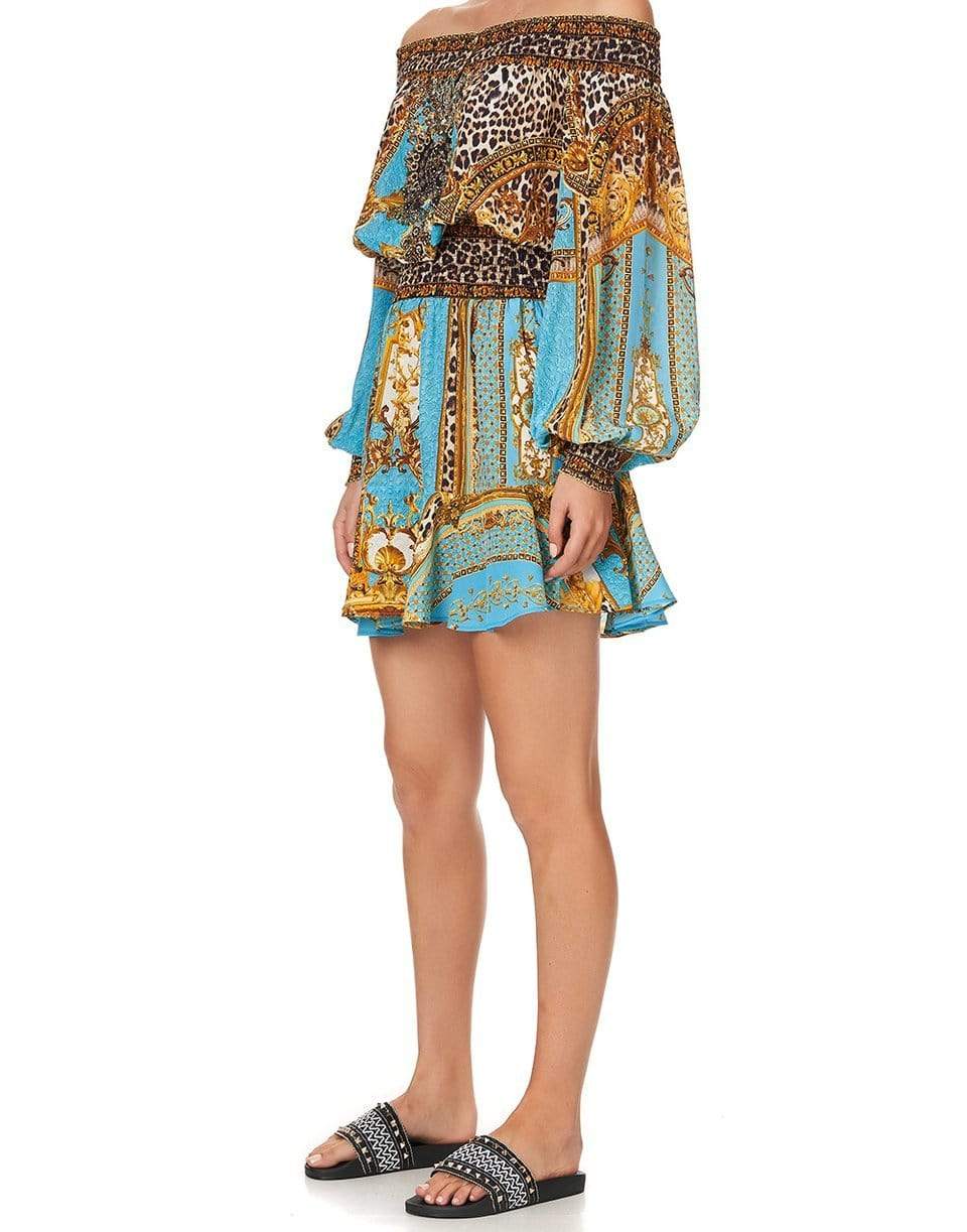 CAMILLA-Off Shoulder Short Dress-