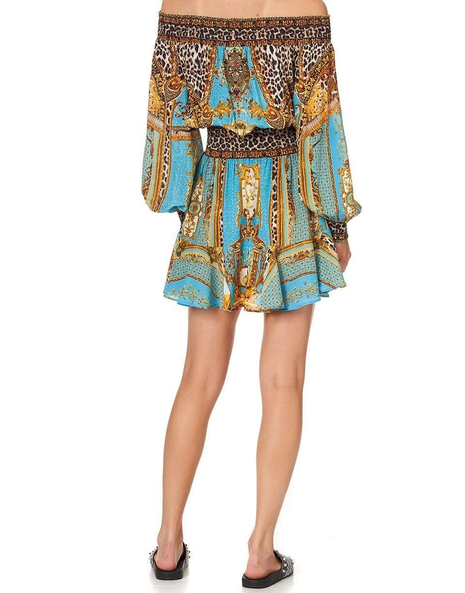 CAMILLA-Off Shoulder Short Dress-