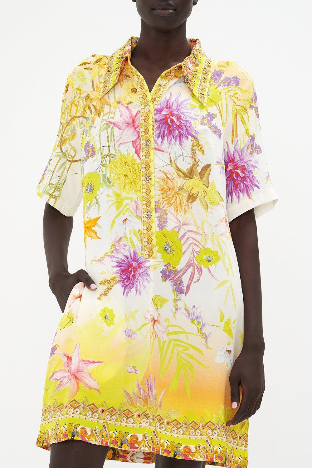 CAMILLA-Short Sleeve Mini Dress-