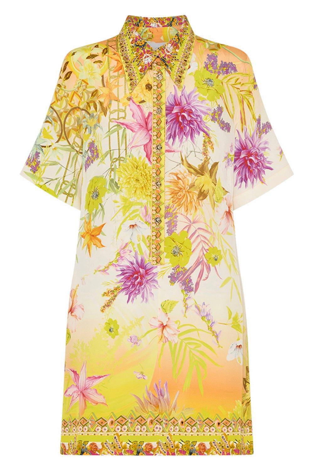 CAMILLA-Short Sleeve Mini Dress-