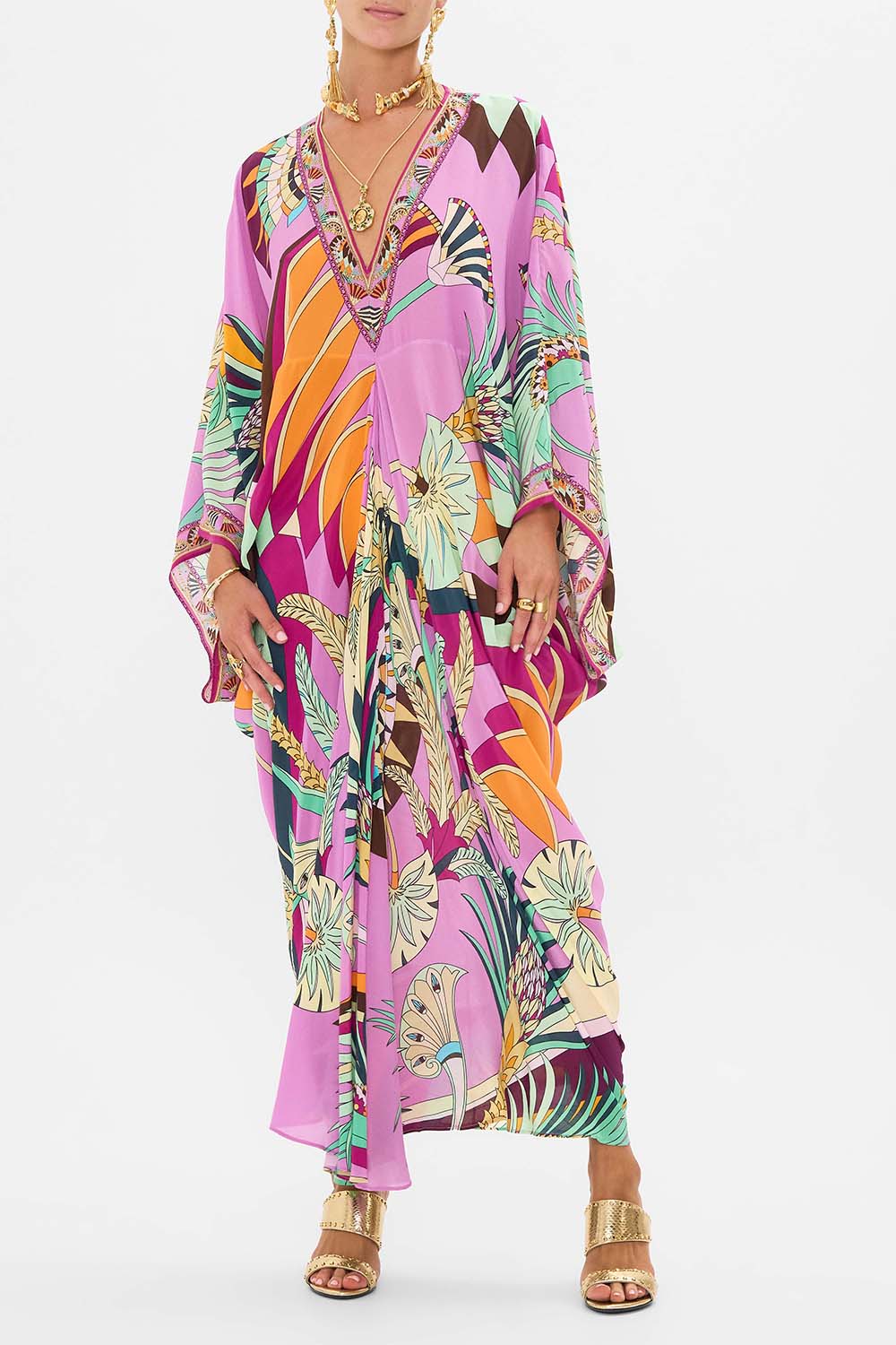 CAMILLA-Long Kaftan-GIZA GODDESS