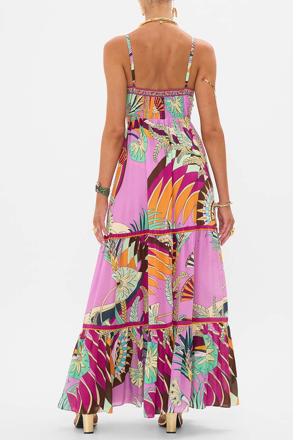 CAMILLA-Sleeveless Cut Out Dress-