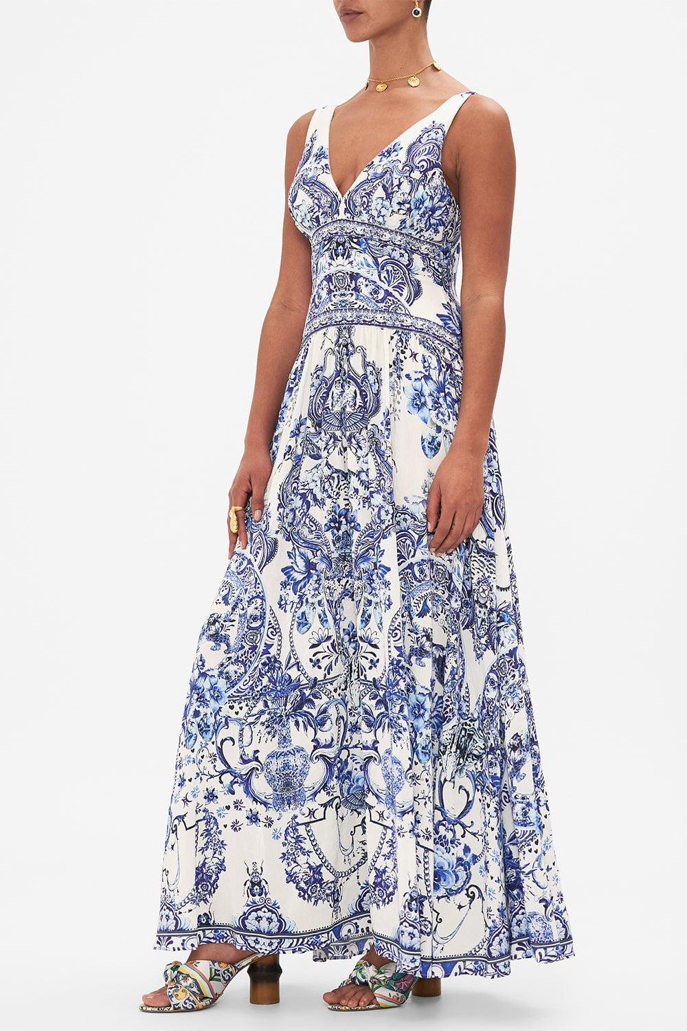 CAMILLA-Tie Shoulder Dress-