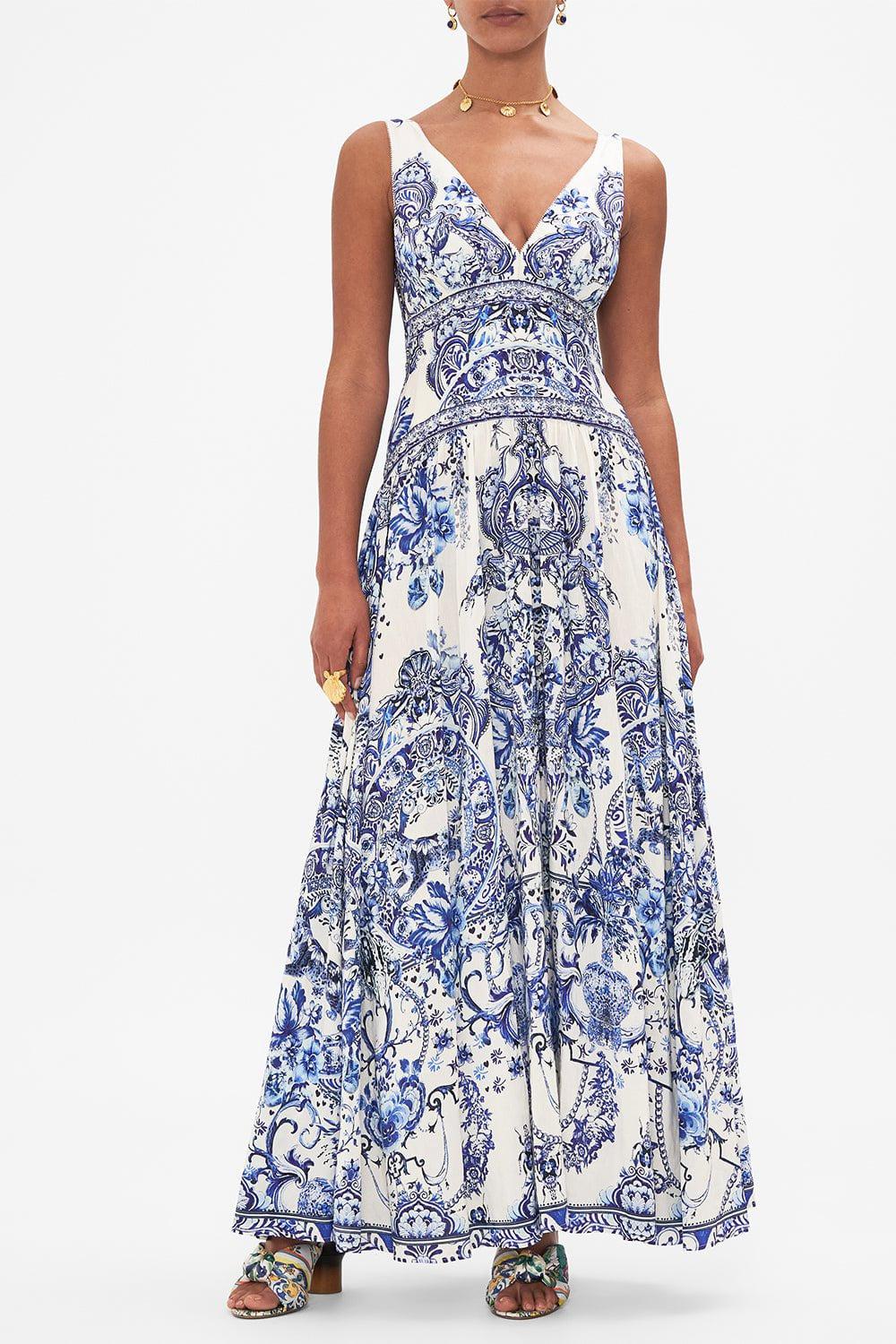 CAMILLA-Tie Shoulder Dress-