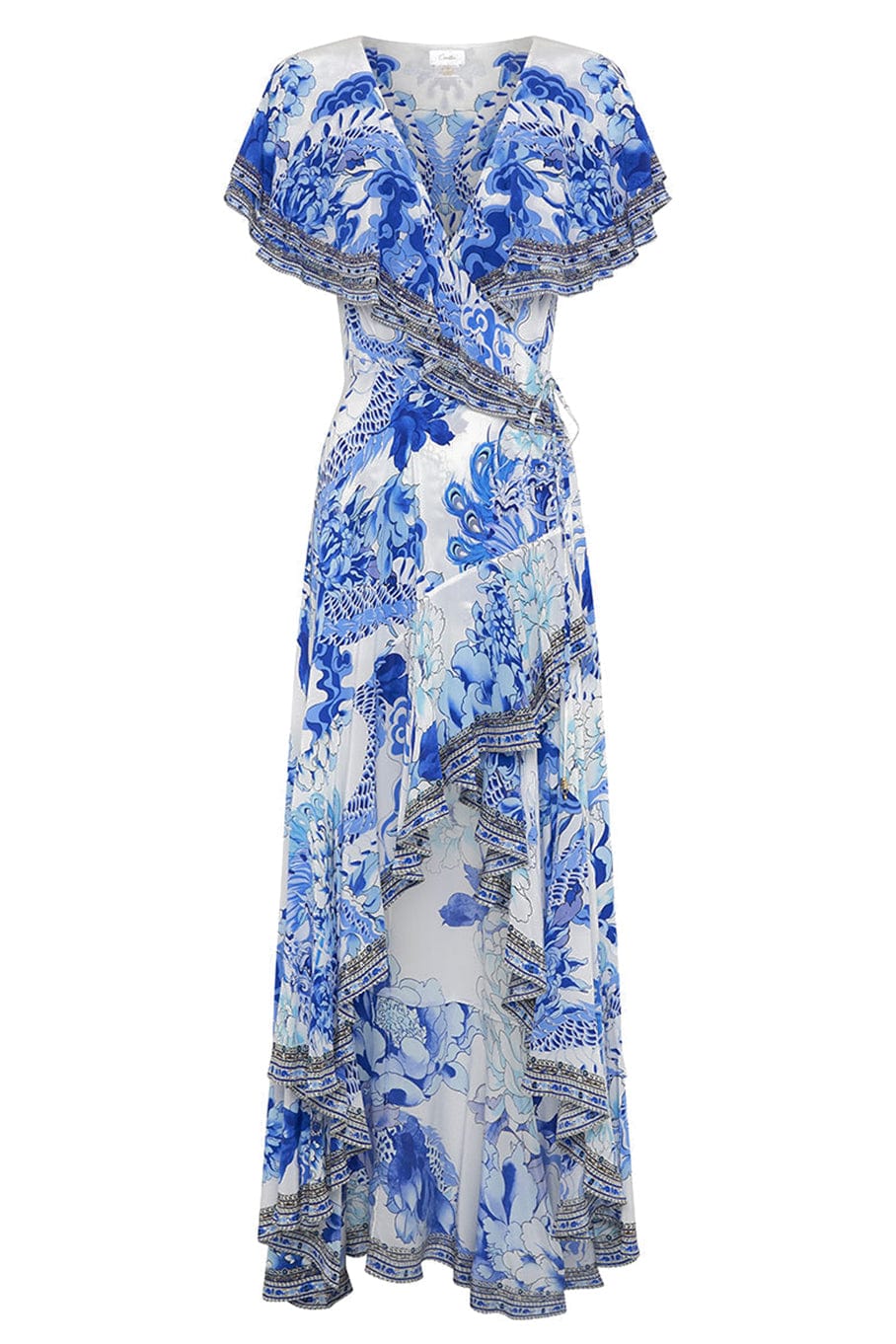 CAMILLA-Long Frill Sleeve Dress-