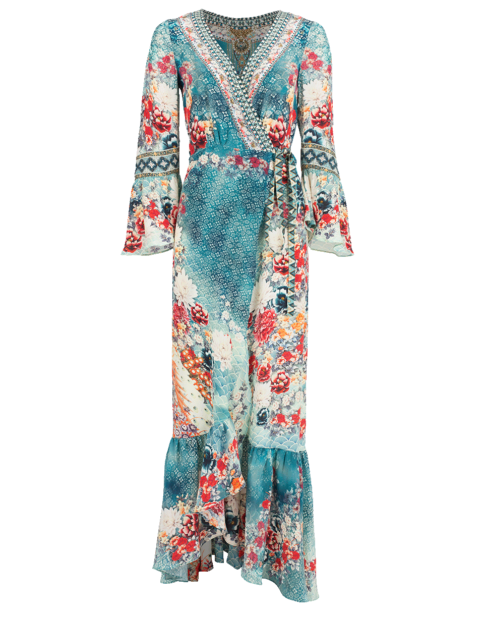CAMILLA-Long Sleeve Wrap Dress-