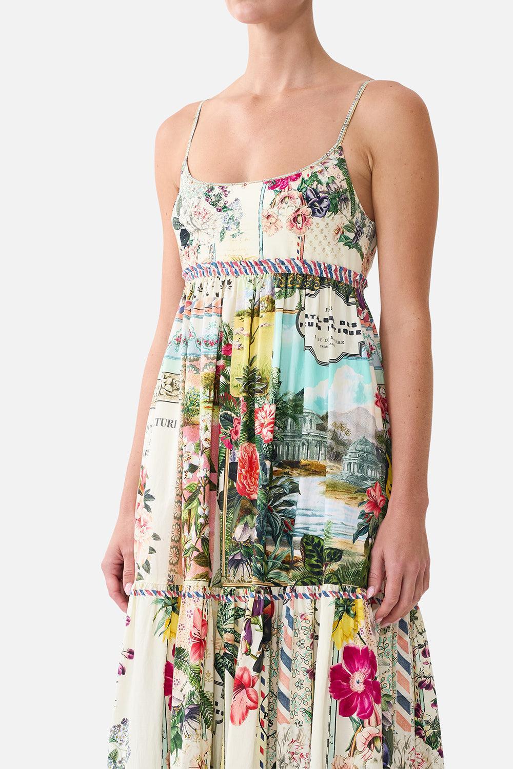 Floral Tiered Jersey Maxi Dress-NOVELTY-XS-CLOTHINGDRESSCASUAL-CAMILLA 
