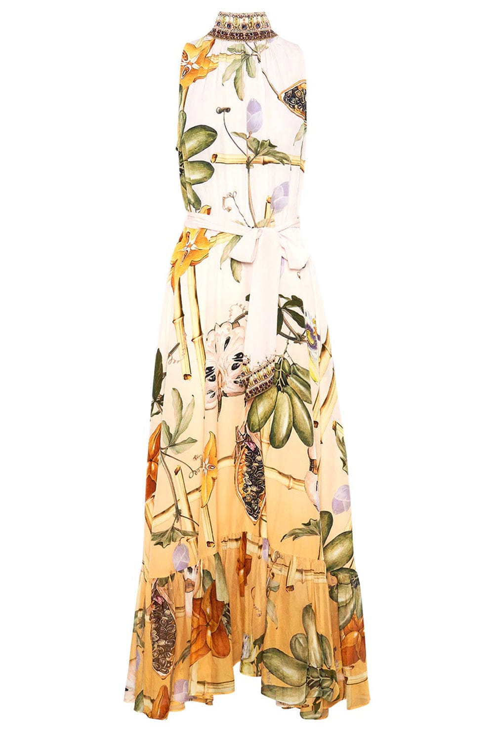 CAMILLA-Halter Neck Maxi Dress-