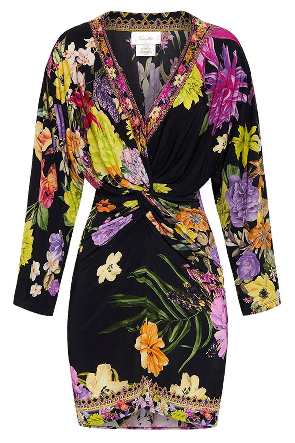 CAMILLA-Twist Front Mini Dress-
