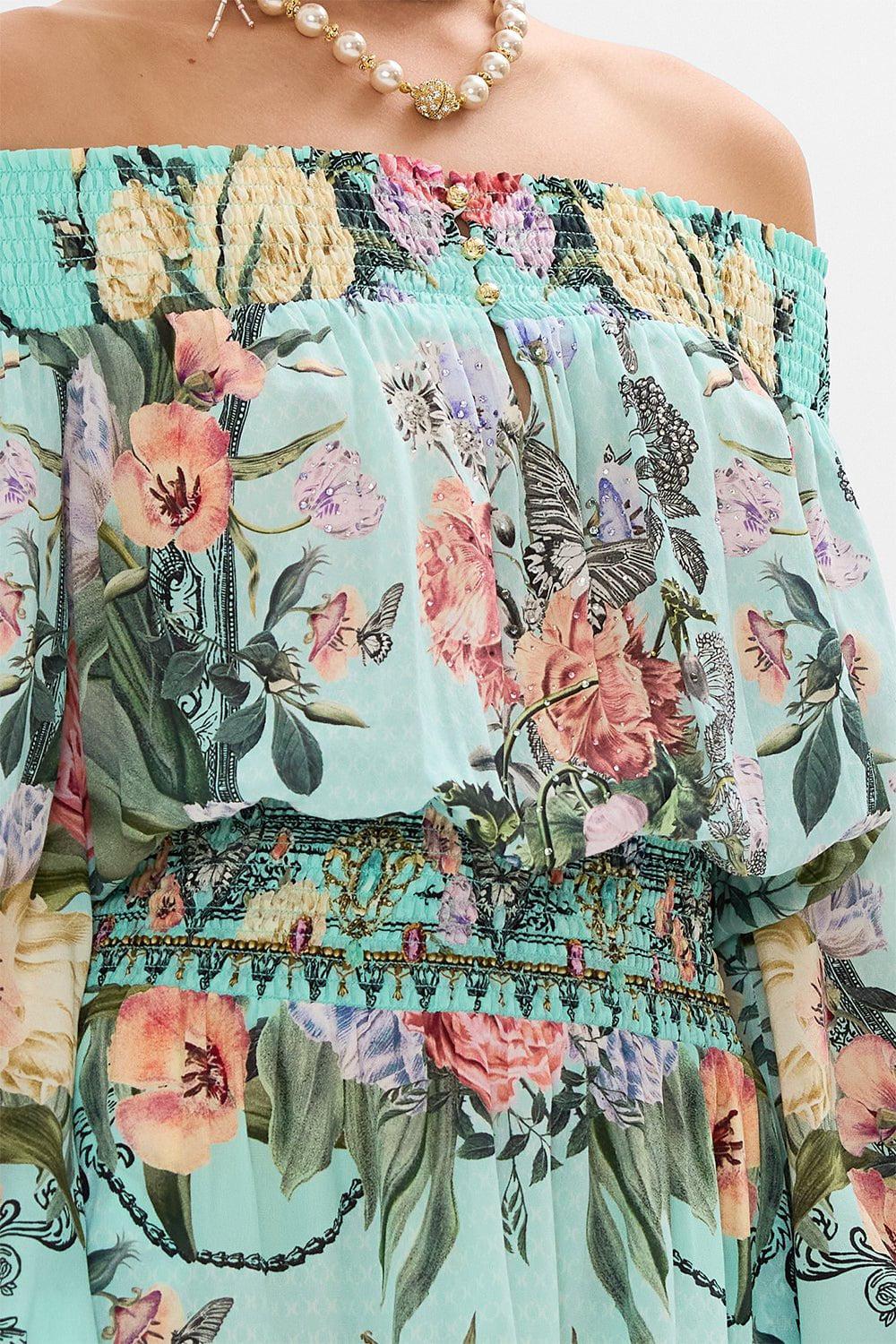 CAMILLA-Off Shoulder Short Dress-