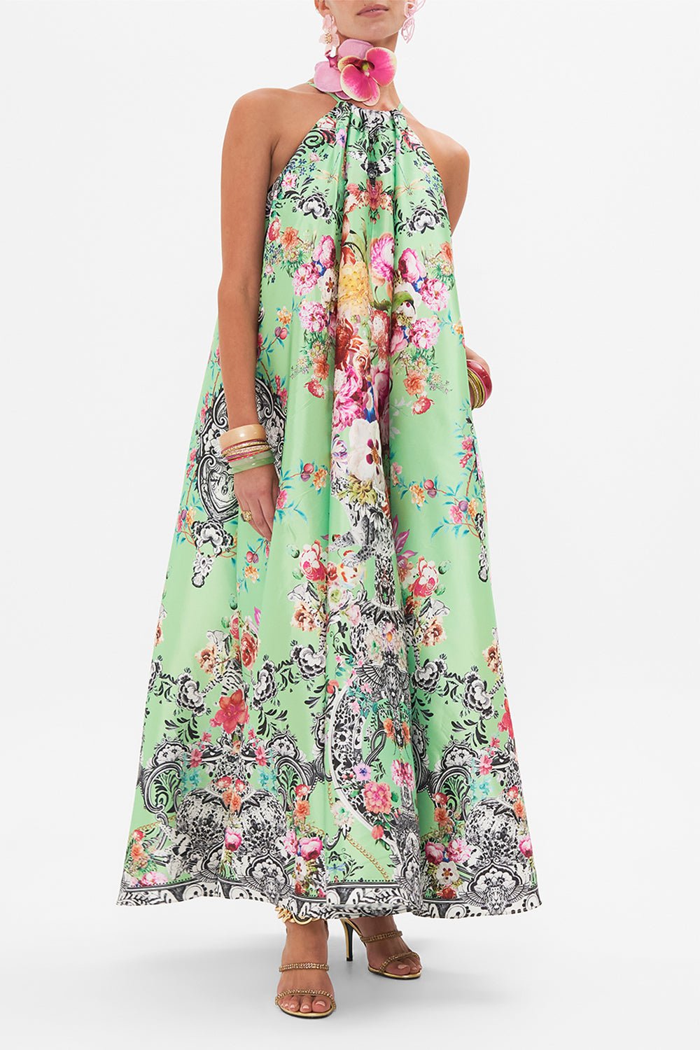 CAMILLA-Trapeze Maxi Dress-