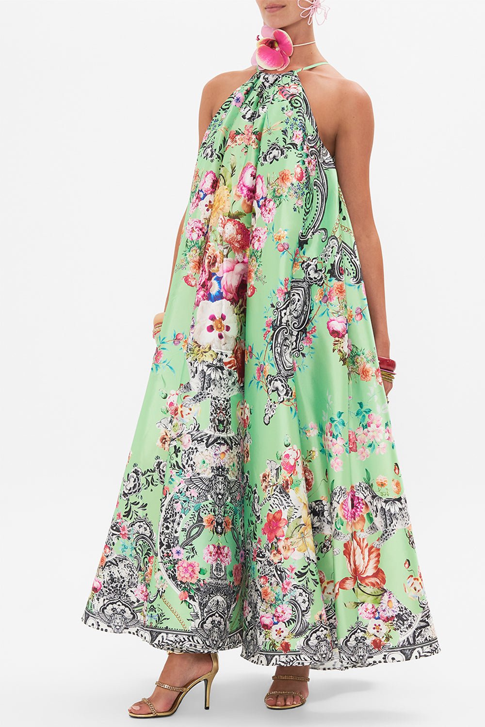 CAMILLA-Trapeze Maxi Dress-