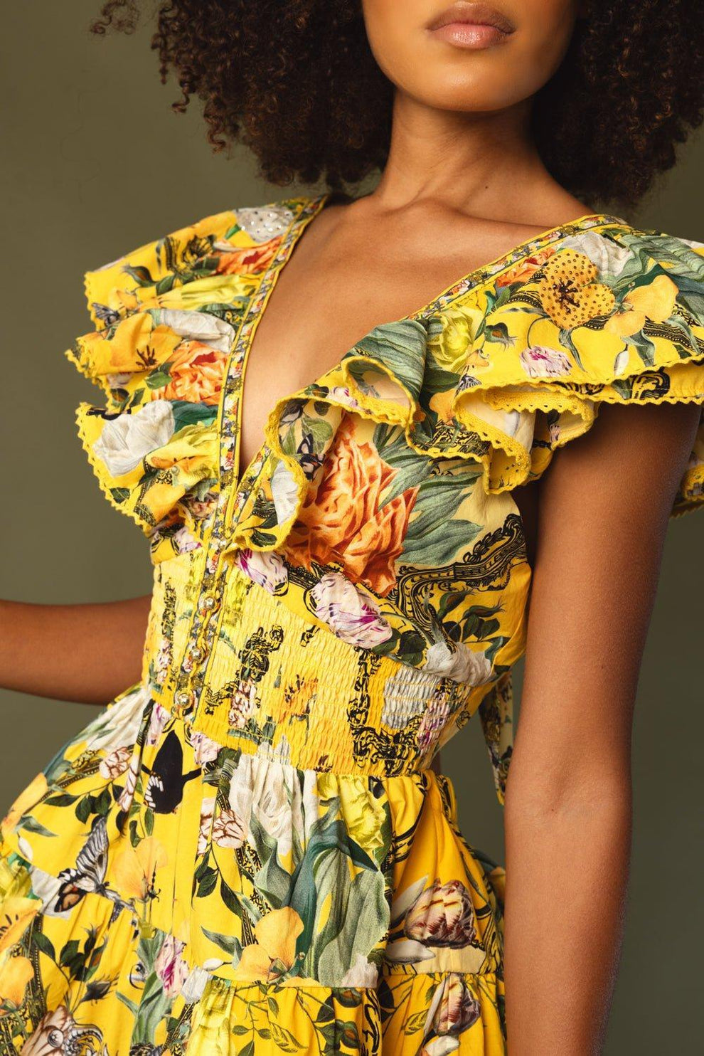 frill short dress Ms Ruffles mini dress