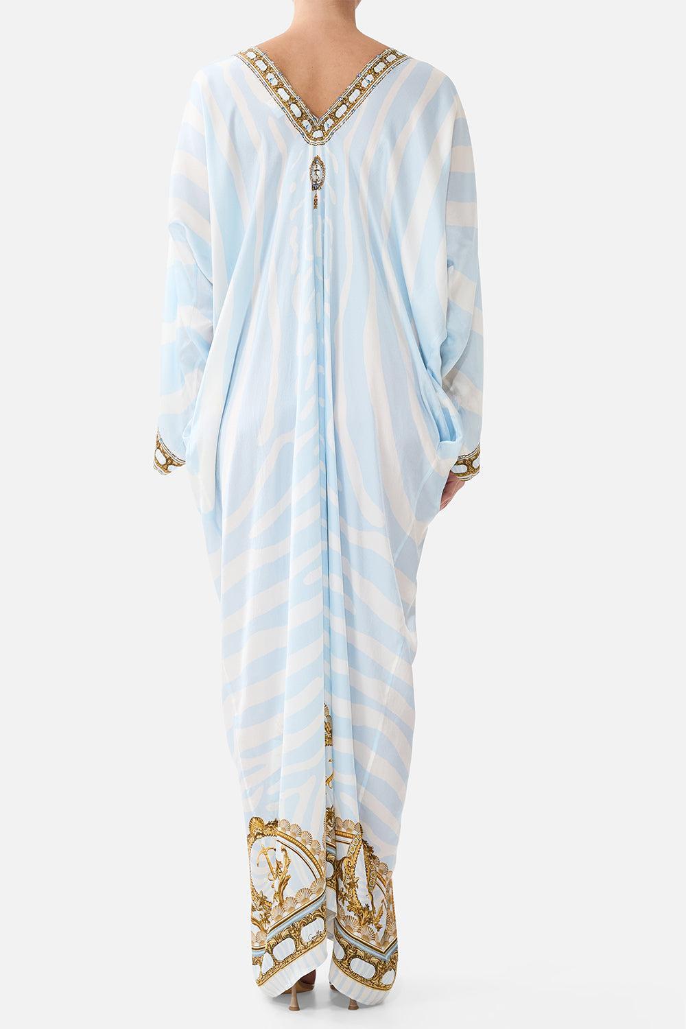 Draped Kaftan Maxi Dress-STRIPE-XS/S-CLOTHINGDRESSCASUAL-CAMILLA