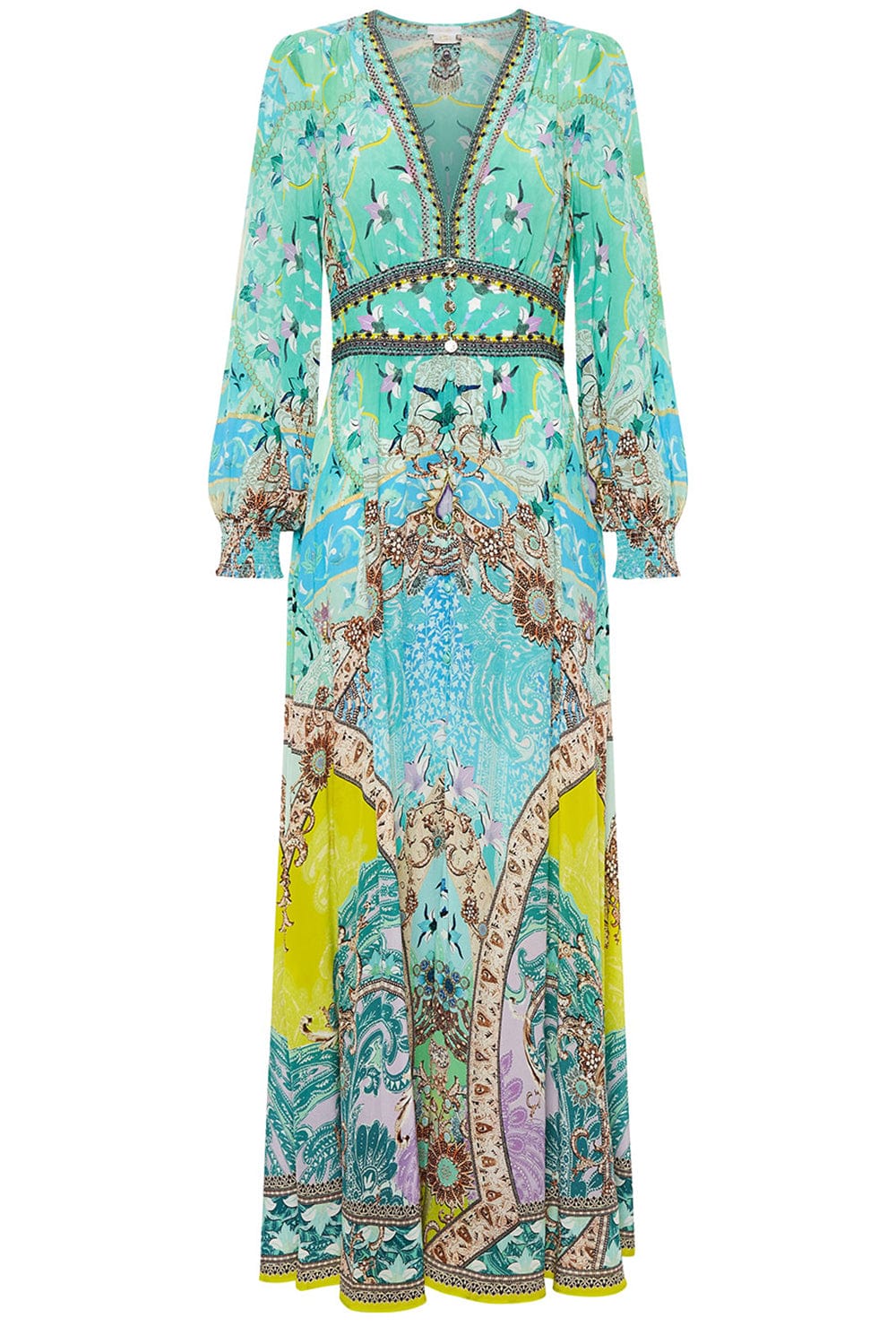 CAMILLA-Button Maxi Dress-