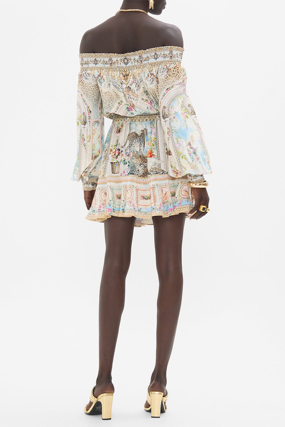 CAMILLA-Off Shoulder Short Dress-