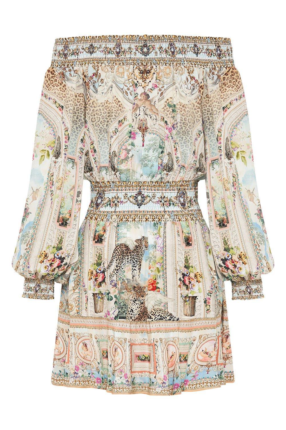 CAMILLA-Off Shoulder Short Dress-