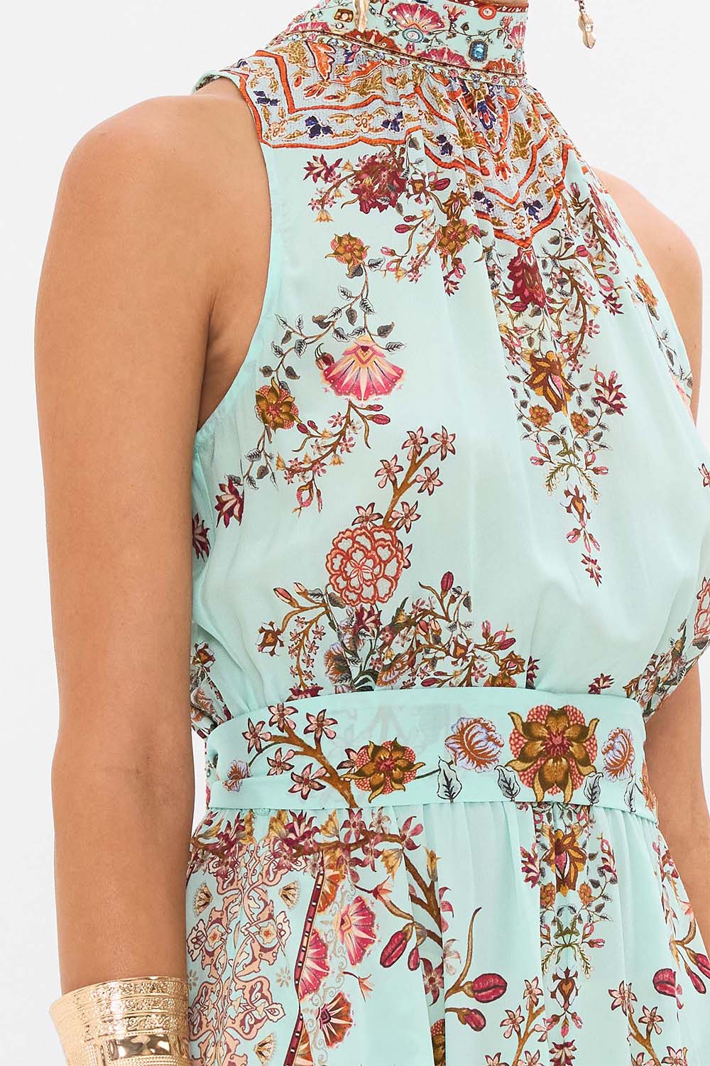 CAMILLA-Halterneck Long Dress-