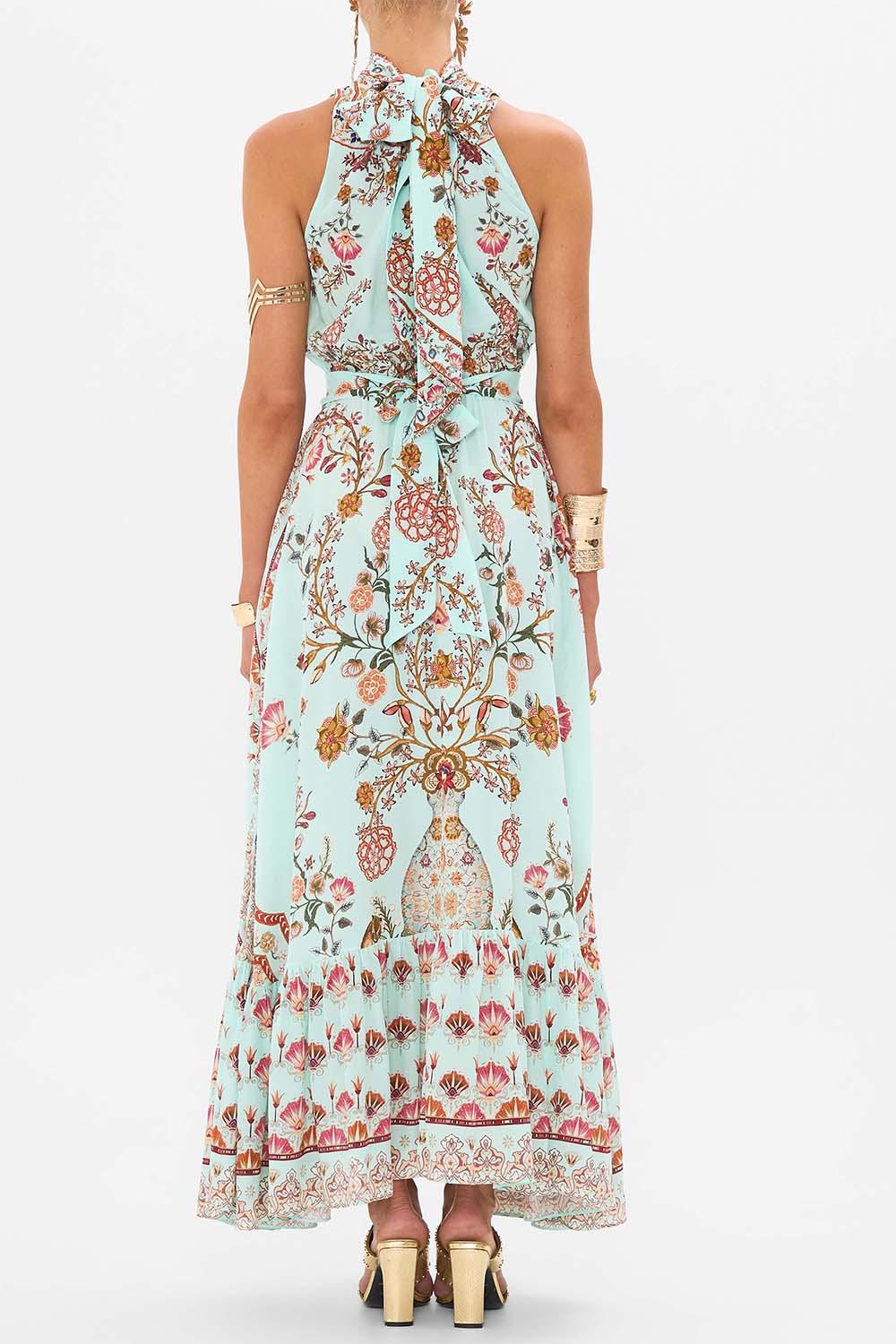 CAMILLA-Halterneck Long Dress-