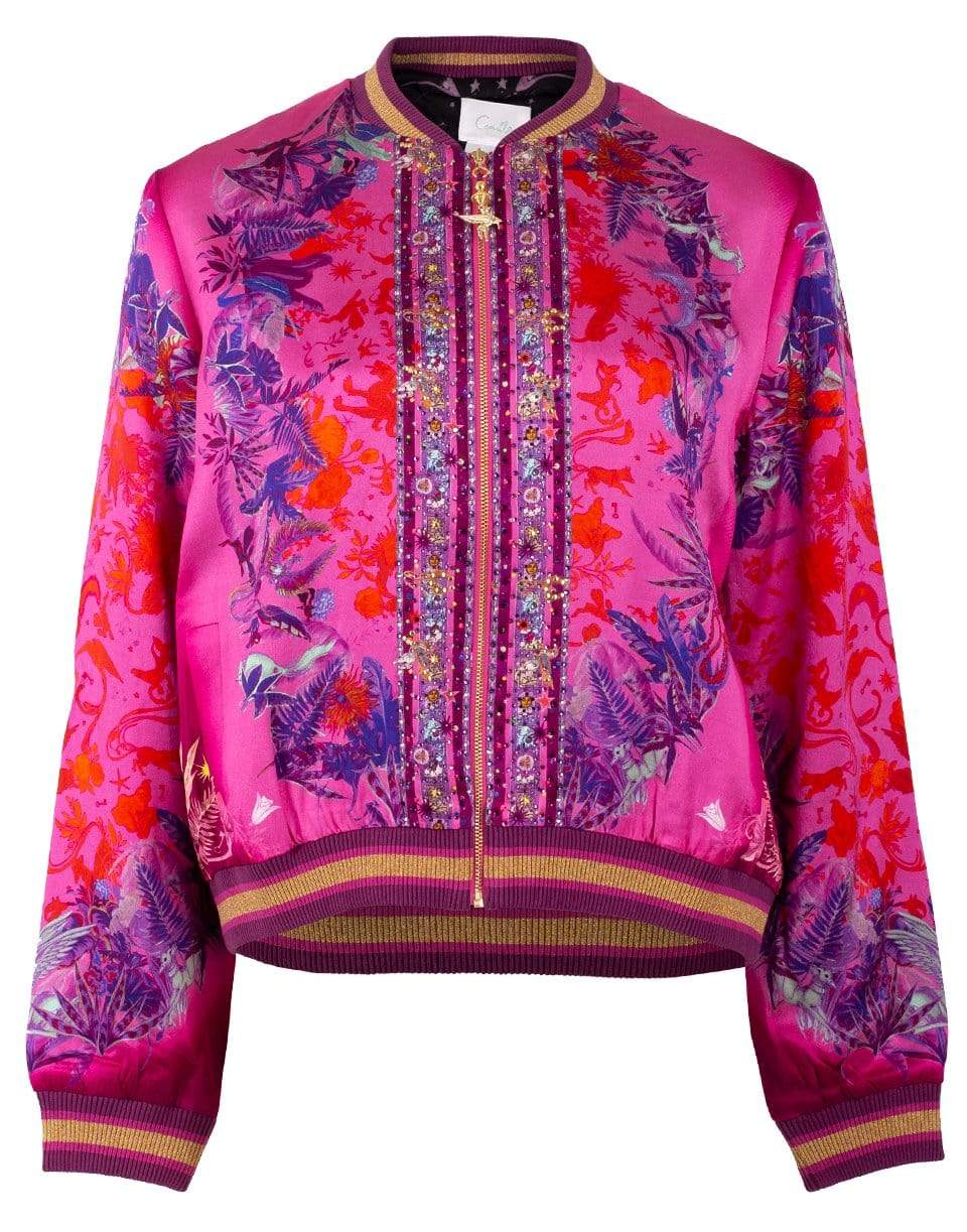 CAMILLA-Tropic of Neon Bomber Jacket-