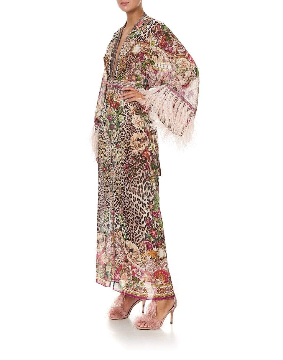 CAMILLA-Robe With Elastic Back Waist-