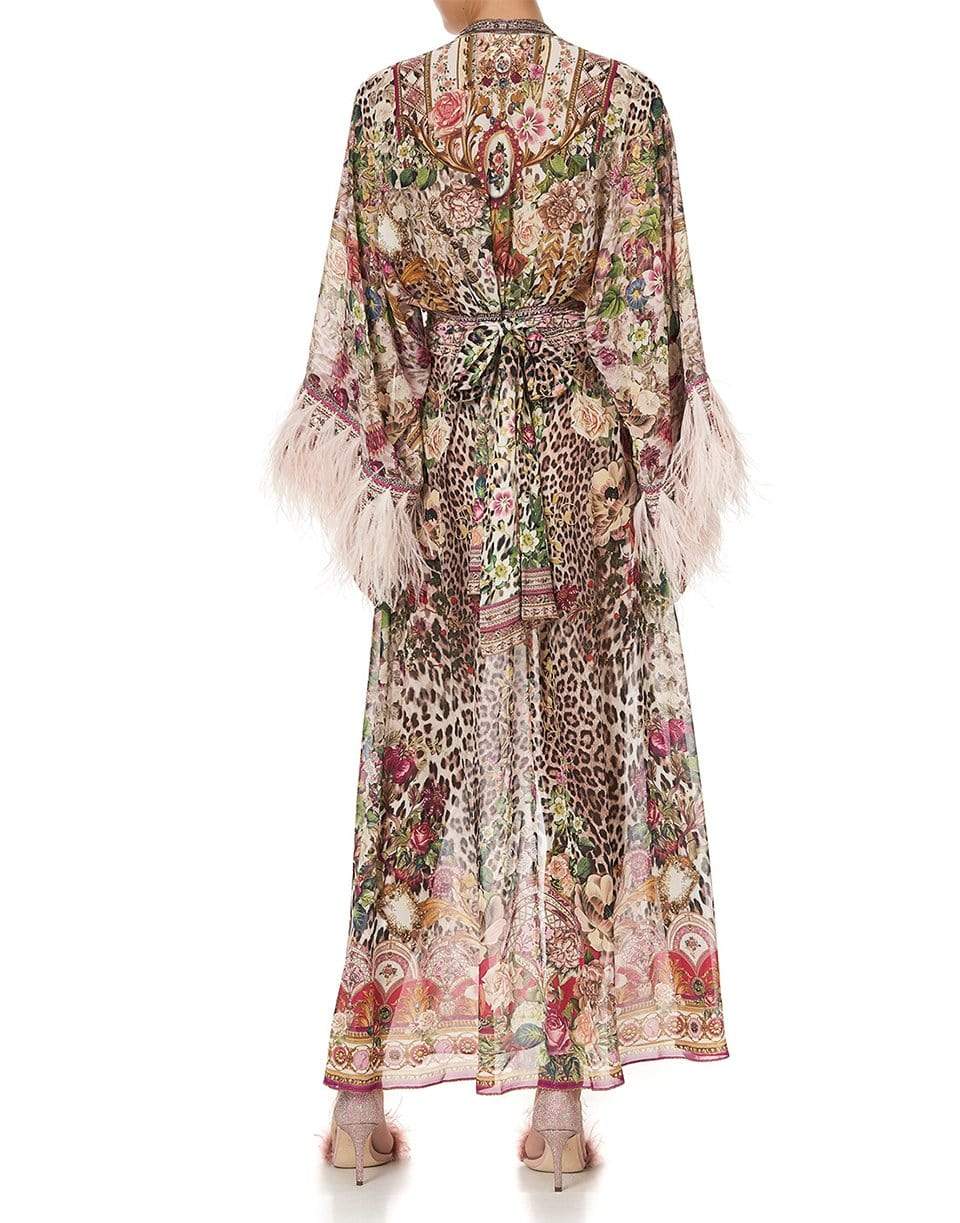 CAMILLA-Robe With Elastic Back Waist-