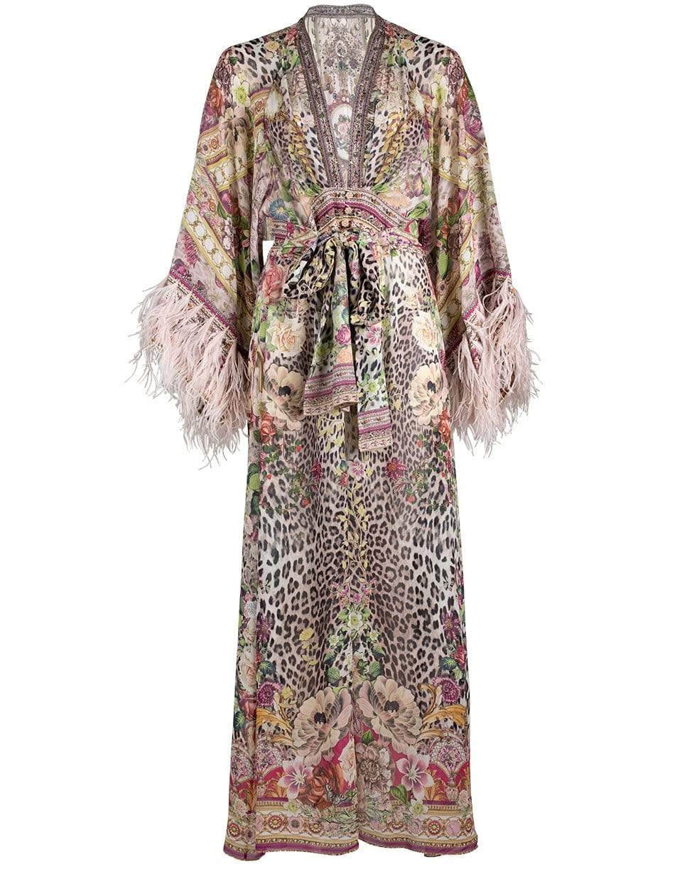 CAMILLA-Robe With Elastic Back Waist-