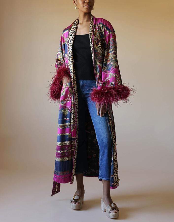 CAMILLA-Dining Hall Darling Long Robe With Flare Sleeve-DINING