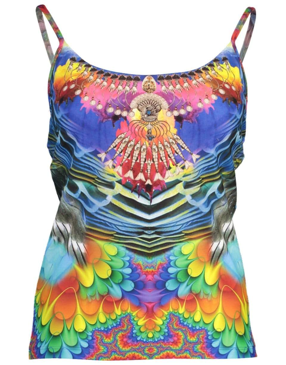 CAMILLA-Rainbow Gathering Fitted Active Tank-