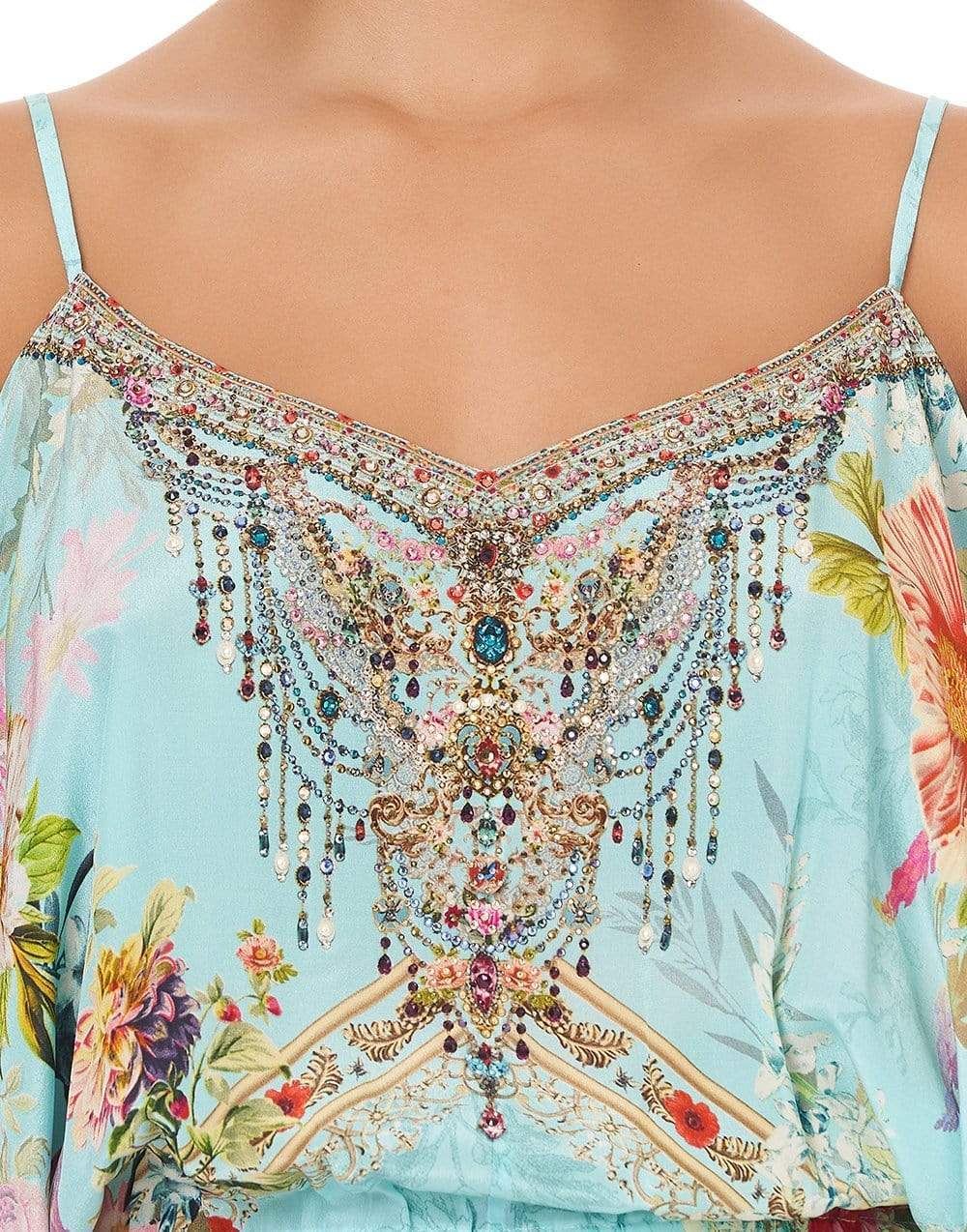 CAMILLA-A Royal Stitch Up Drop Shoulder Playsuit-