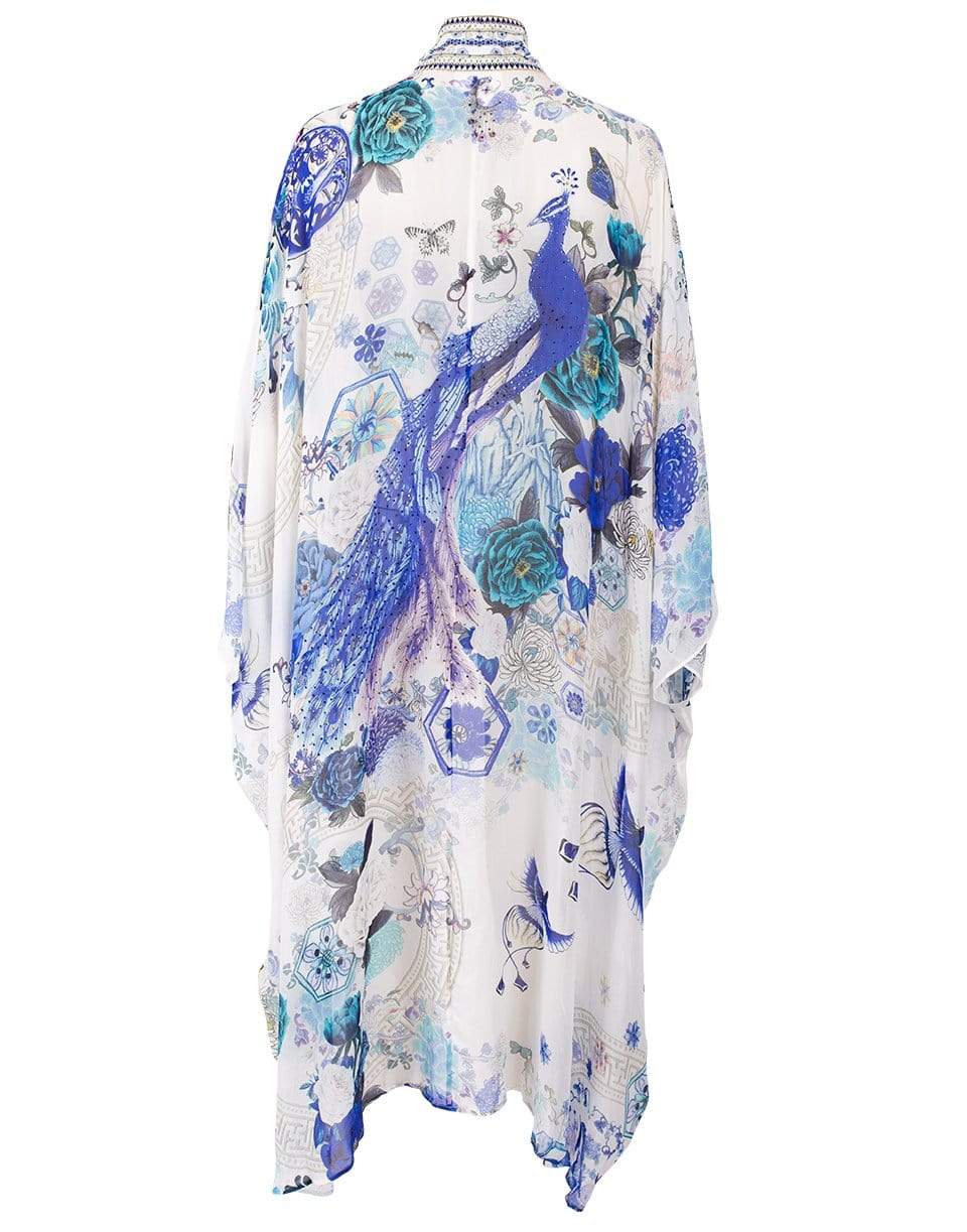 CAMILLA-White Side of The Moon Kimono Collar Layer-WHITESID