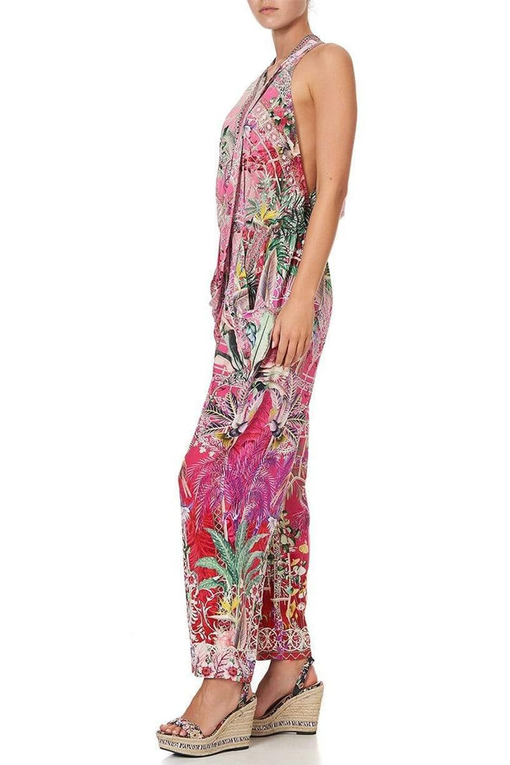 CAMILLA-Draped Front Bodice Jumpsuit-