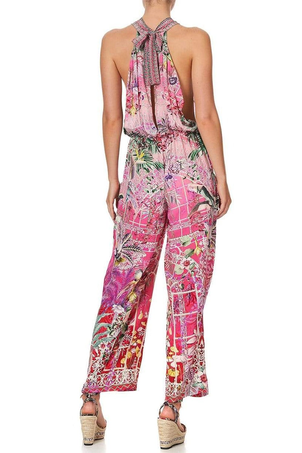 CAMILLA-Draped Front Bodice Jumpsuit-