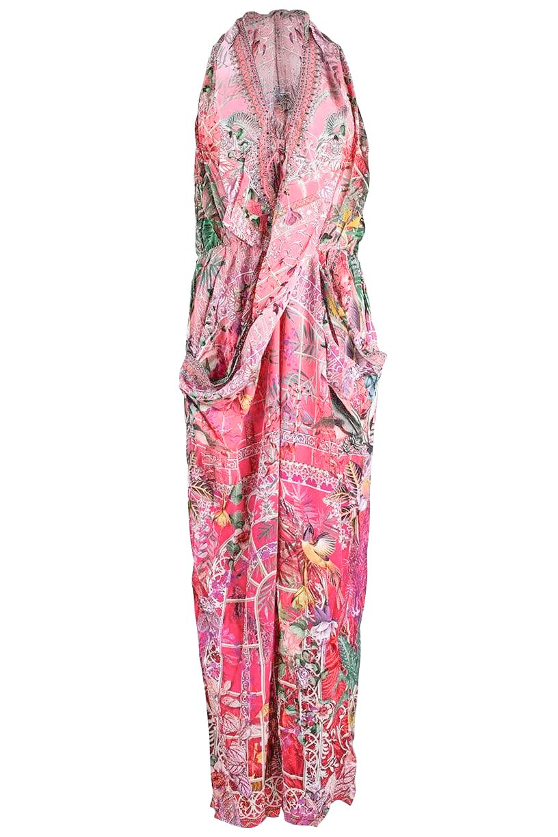 CAMILLA-Draped Front Bodice Jumpsuit-