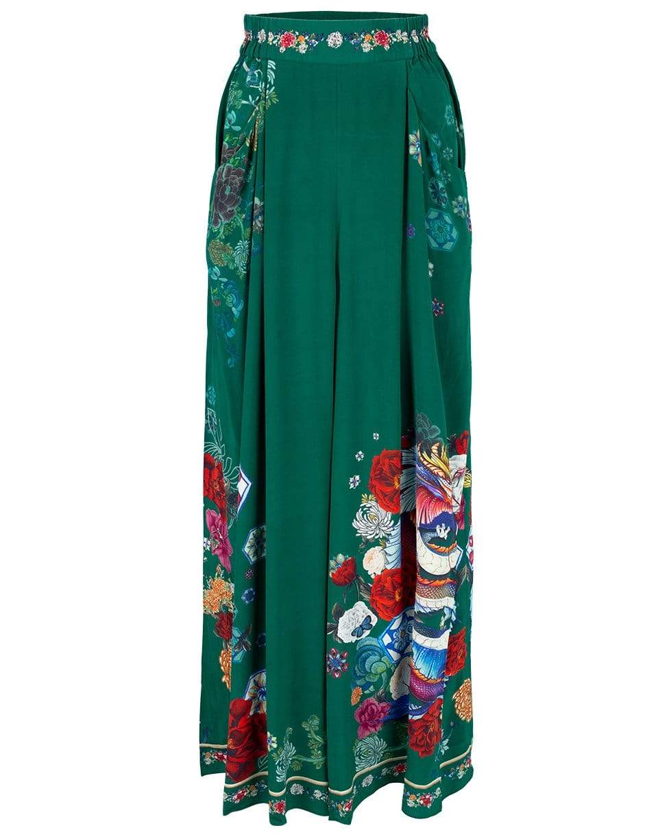 CAMILLA-Empire Orbit Gathered Pocket Wide Leg Pant-